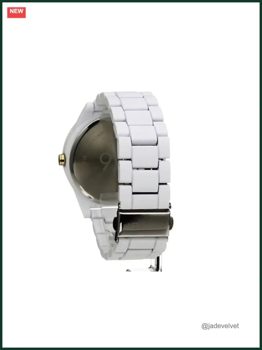 Women's Metal Bracelet Watch with Rubberized Coating, Analog, Japanese Quartz,